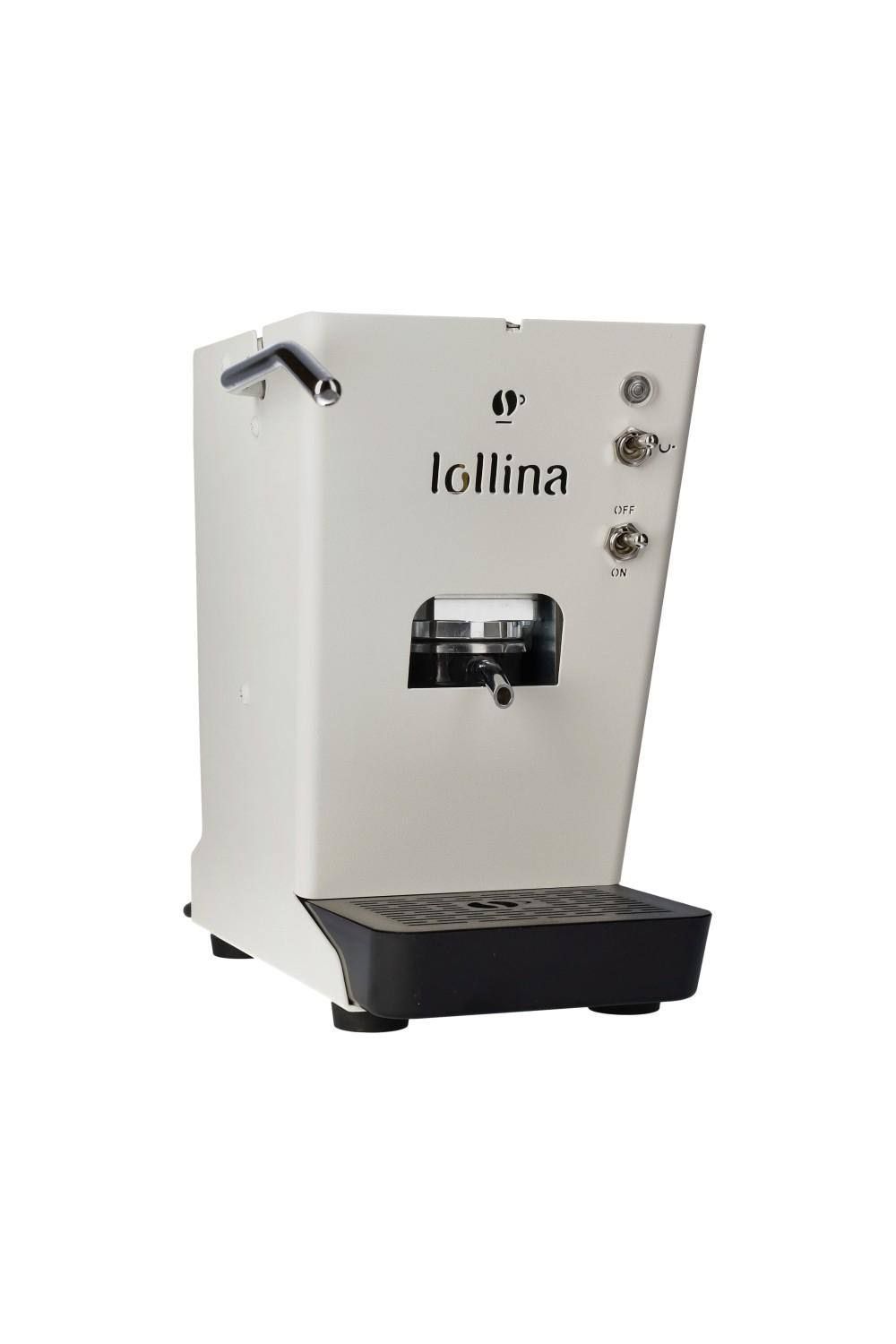 Macchina caffè a cialde 44mm Lollo Lollina Plus bianca + 40 cialde Omaggio
