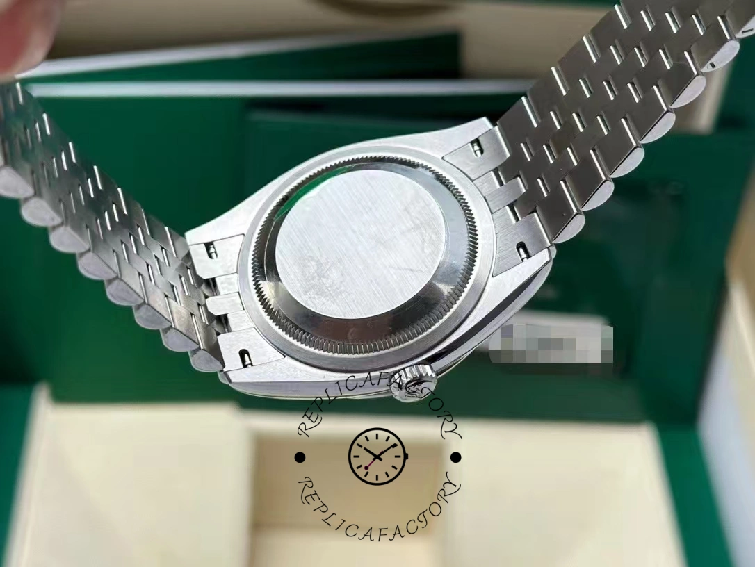 Rolex Datejust 36mm Fluted Bezel Green Palm Index Dial Jubilee 126234 0047