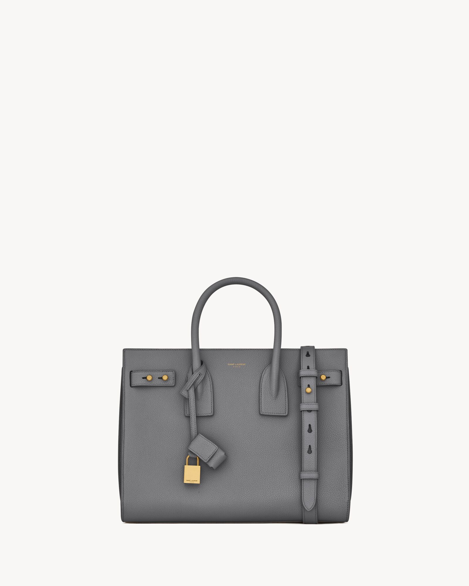sac de jour in supple grained leather - small STORM