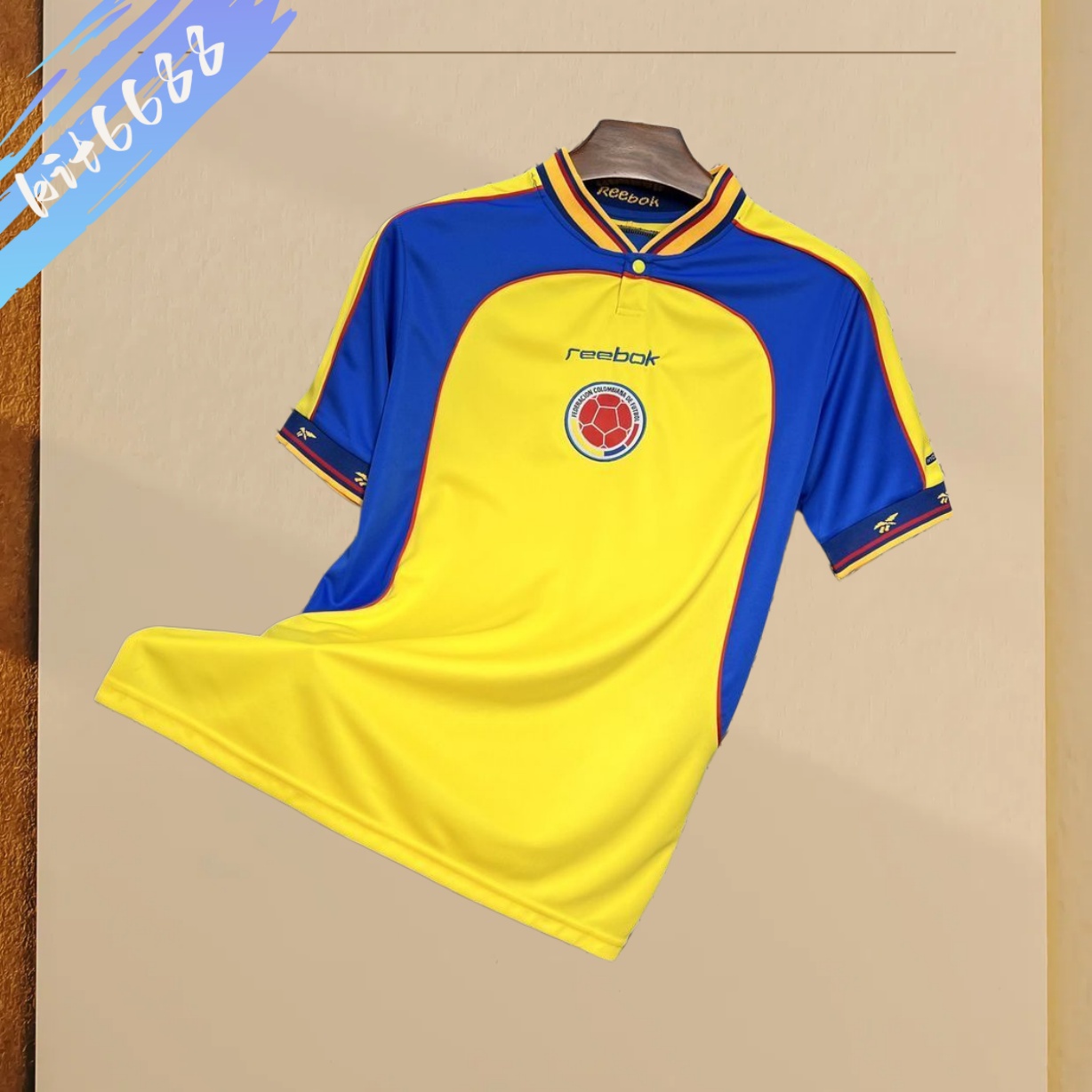 2001 Colombia home Retro Football Shirt