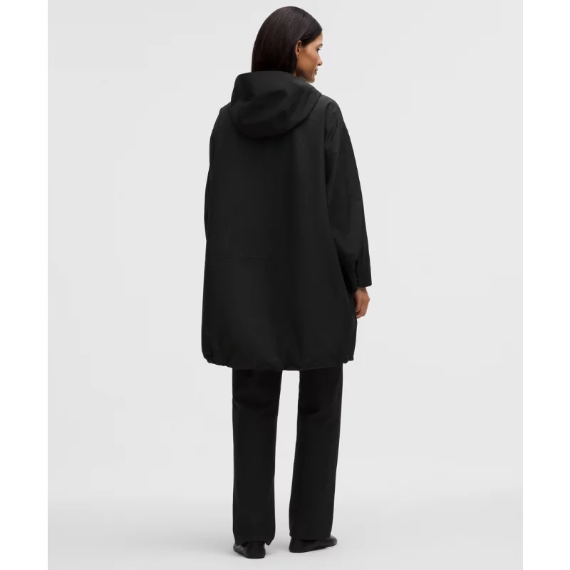Oversized Cocoon Rain Coat