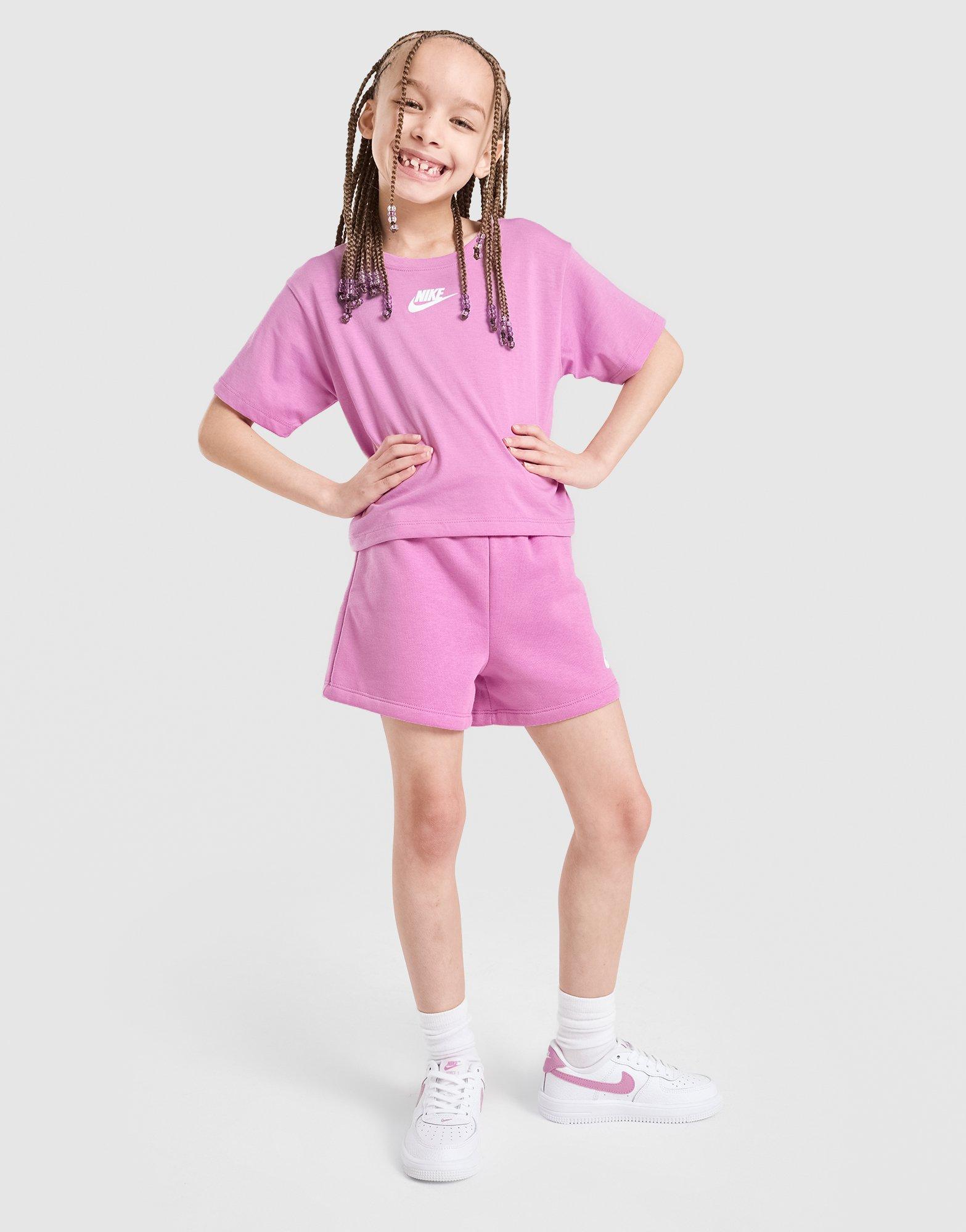 Nike Girls' Repeat T-Shirt/Shorts Set Children