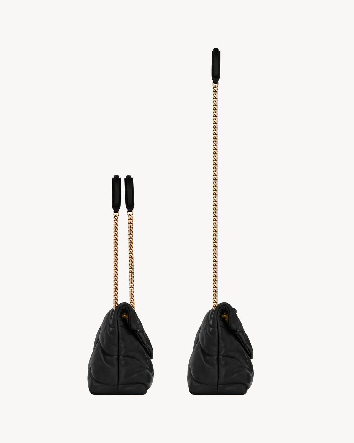 puffer small in nappa leather BLACK