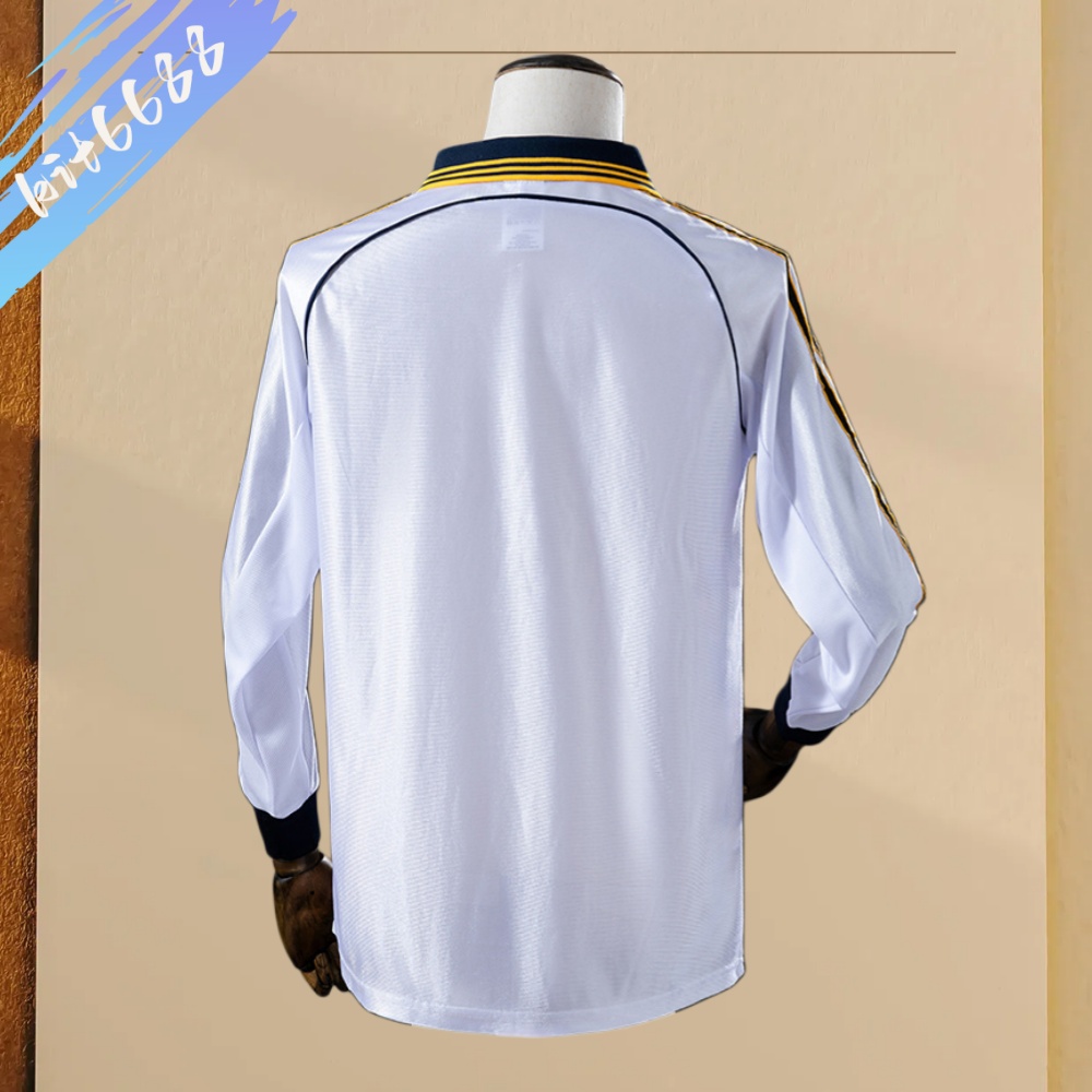 1998/2000 Real Madrid home Long Sleeve Retro Football Shirt