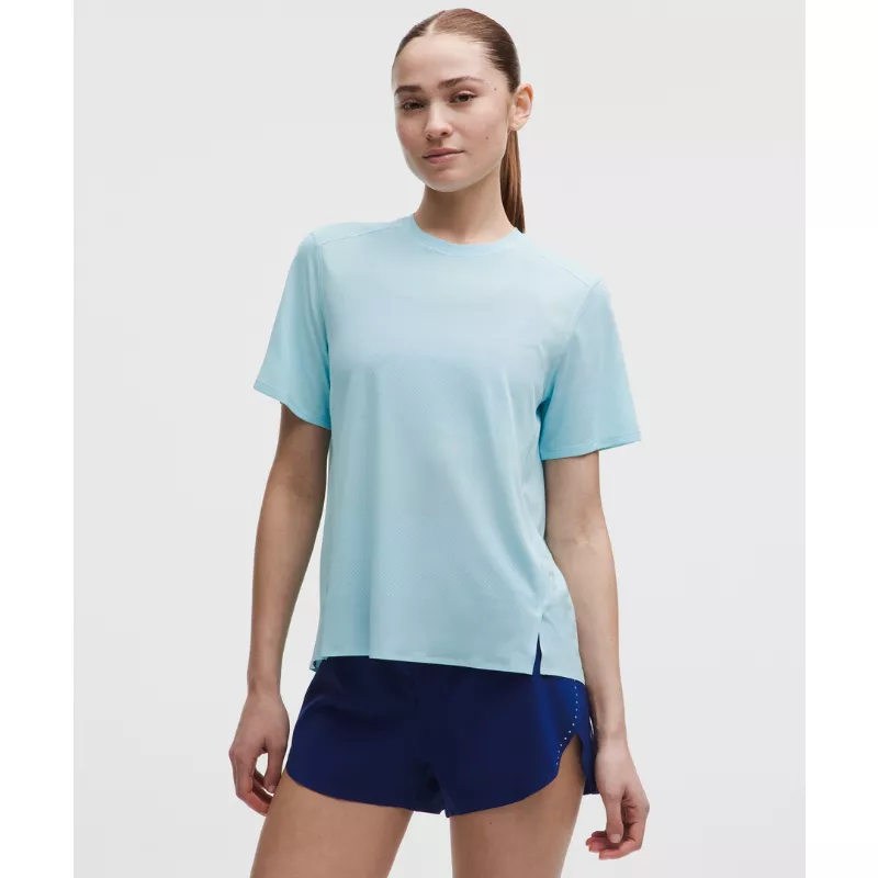 Fast and Free Short-Sleeve Shirt Perforated Stripe