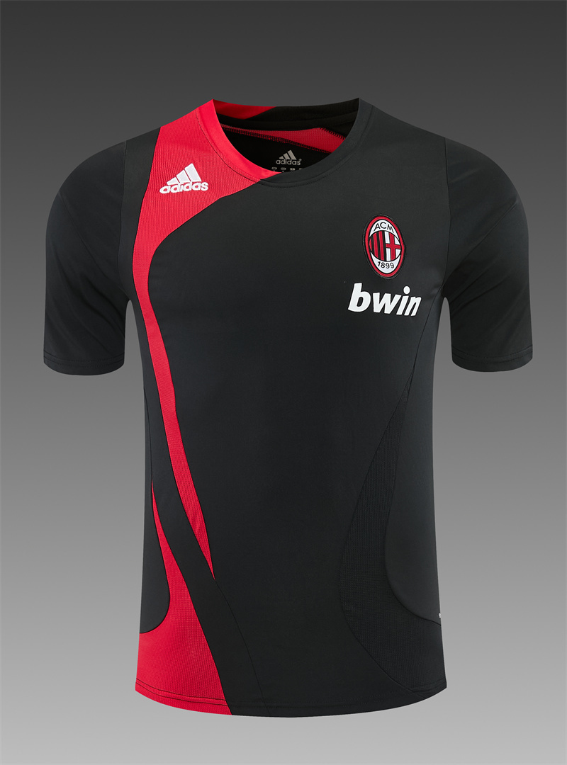 07/08 AC Milan retro training suit short sleeved football shirt