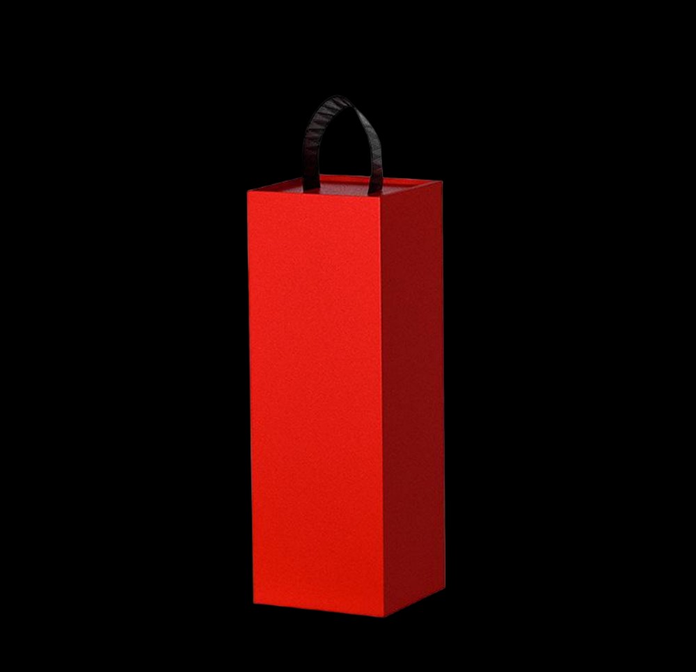 2 Bottle Foldable Wine Box | Black Portable Gift Box | Wholesale OEM ODM