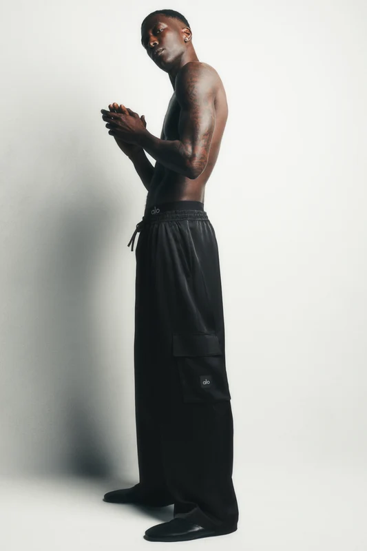 Satin Horizon Straight Leg Cargo Pant