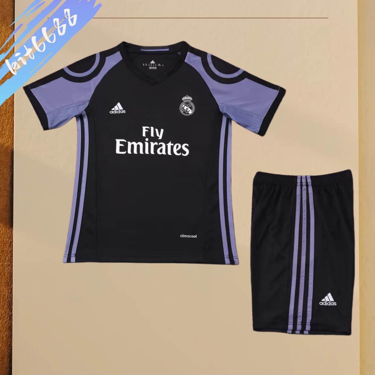 2016/2017 Real Madrid Third Away Retro Kids Set