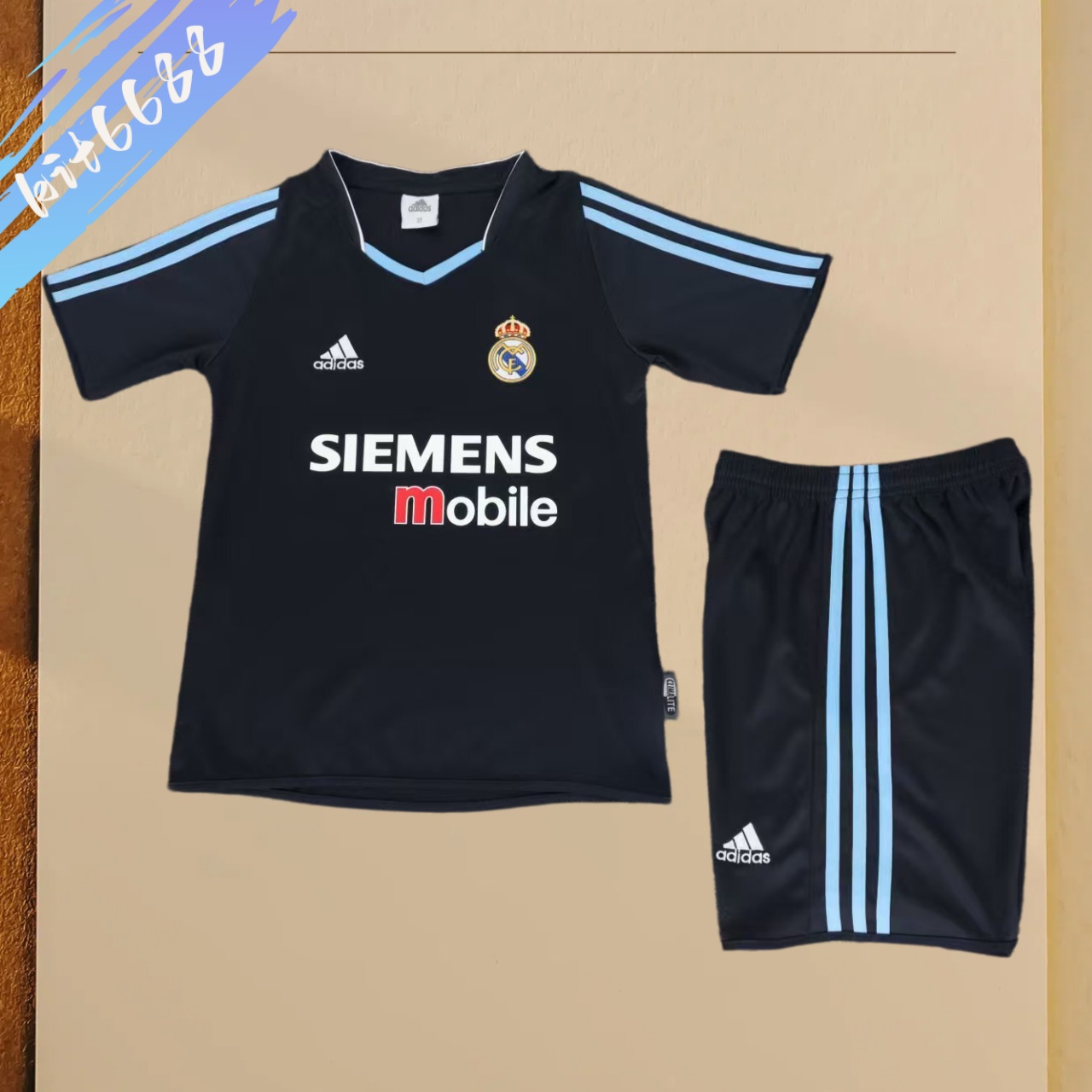 2003/2004 Real Madrid  Away Retro Kids Set