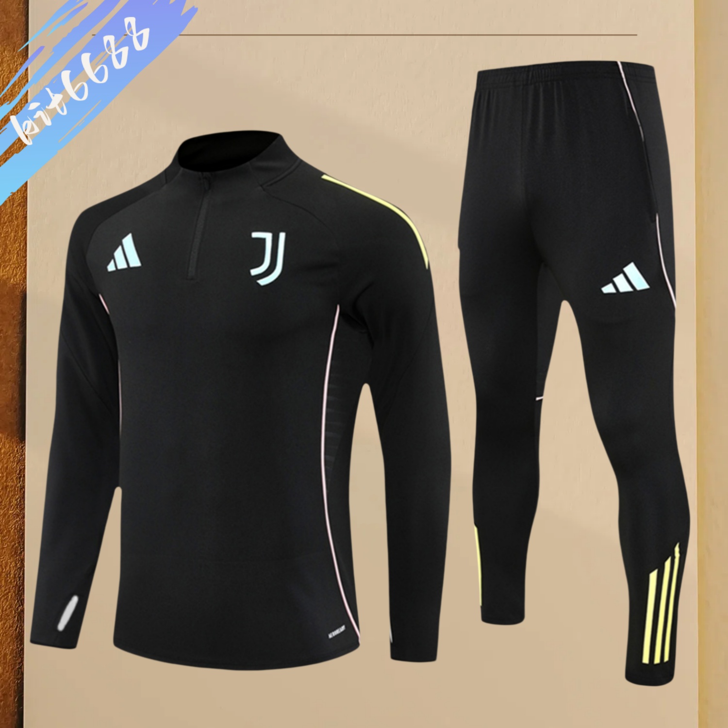 2025/2026 Juventus Adult Half Zip Training Suit (Adult Kit)