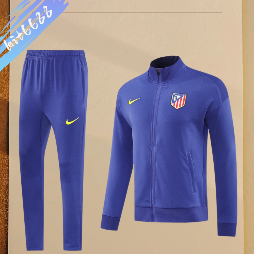 25/26 Atletico Madrid Full Zipper Training Suit (Adult Set)