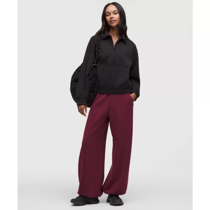 Smooth Spacer High-Rise Wide-Leg Pant Regular