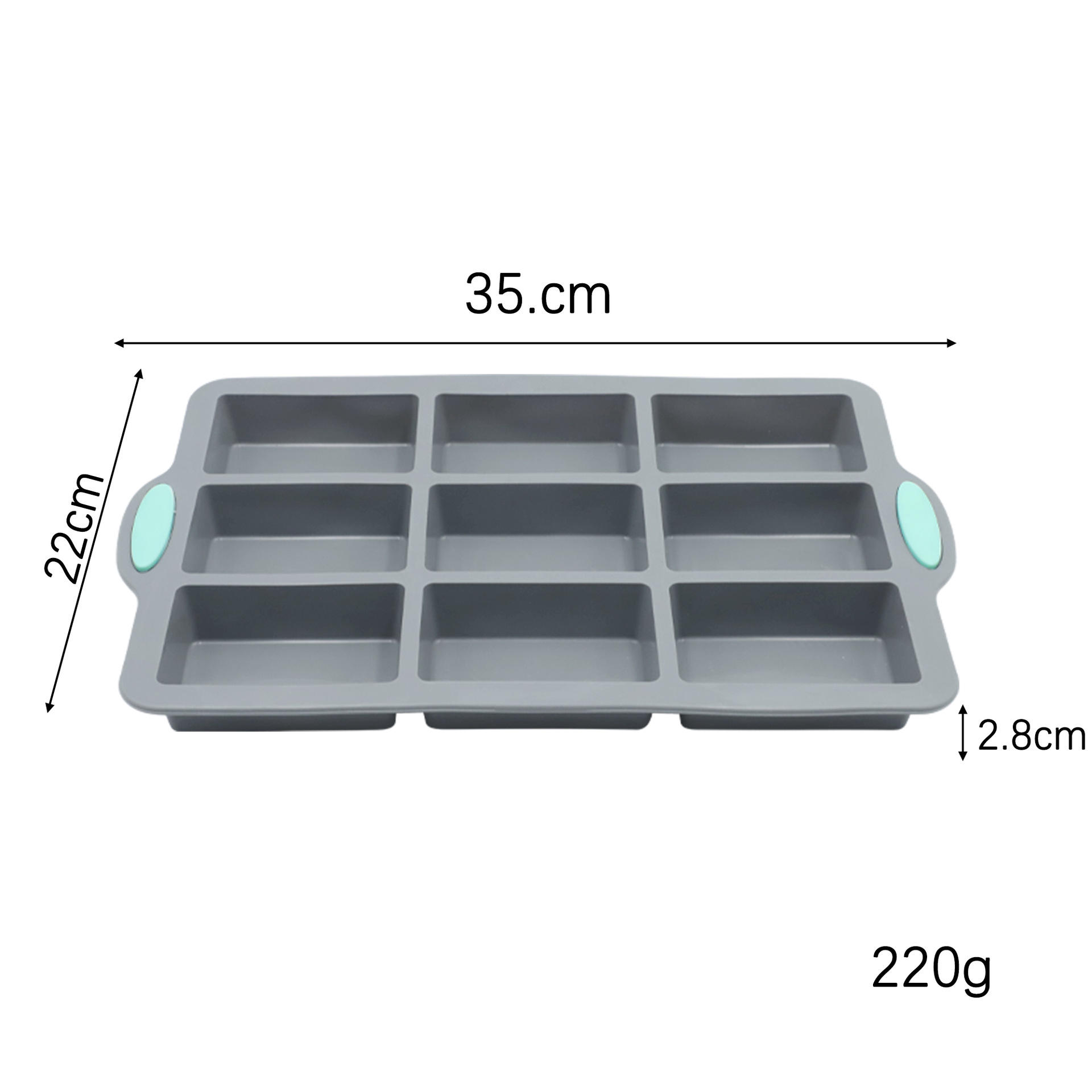 Non-Stick Food Grade Silicone Baking Set, Heat Resistant Cake Mold & Tray