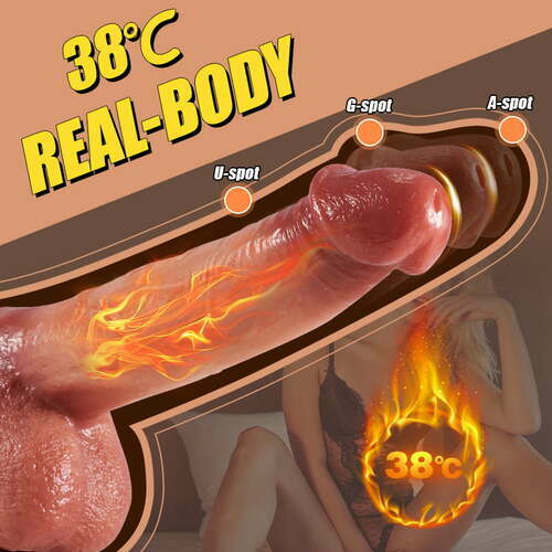 6.3‘’ Mlovexy - 9 Vibrating 3 Thrusting & Swing Intelligent Heating Realistic Dildo Vibrator