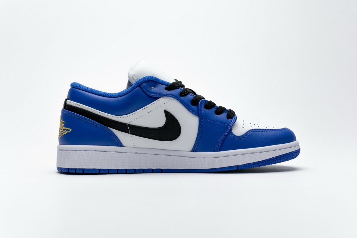 Air Jordan 1 Low Hyper Royal Orange Peel 553558-401