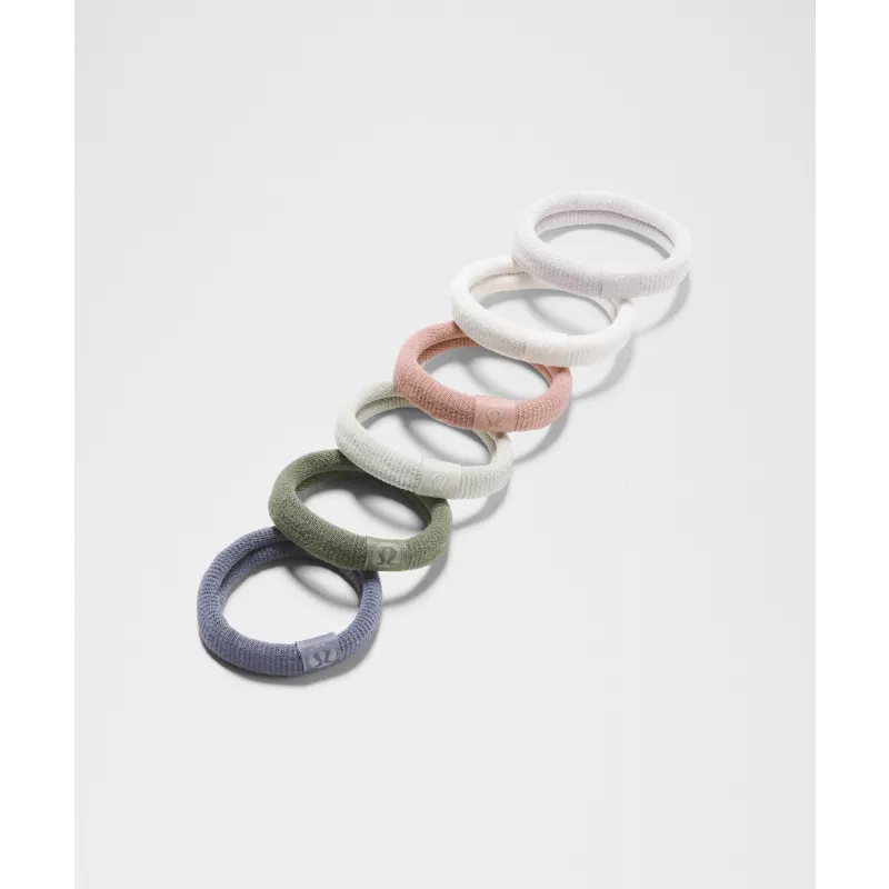 Knit Hair Ties 6 Pack