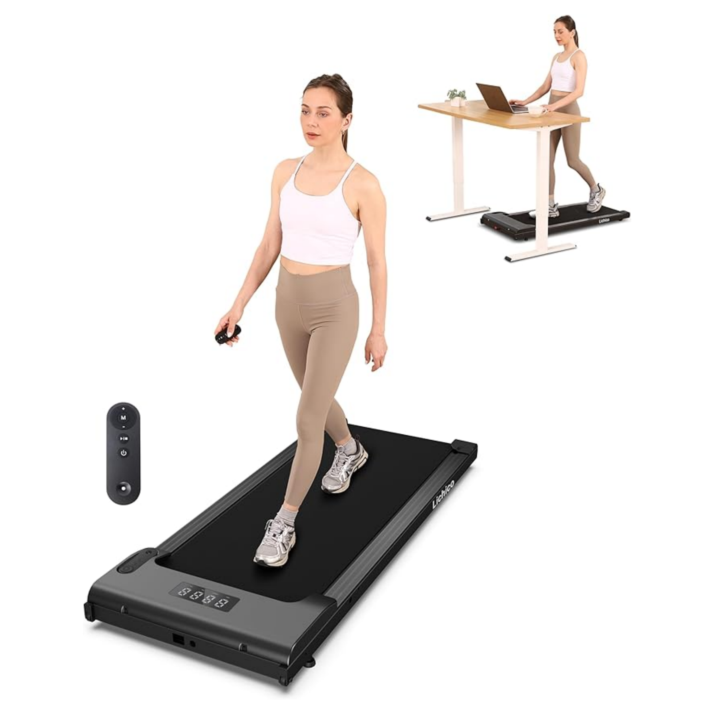 Walking Pad Under Desk Treadmill. Portable Small Treadmills for Home and Office