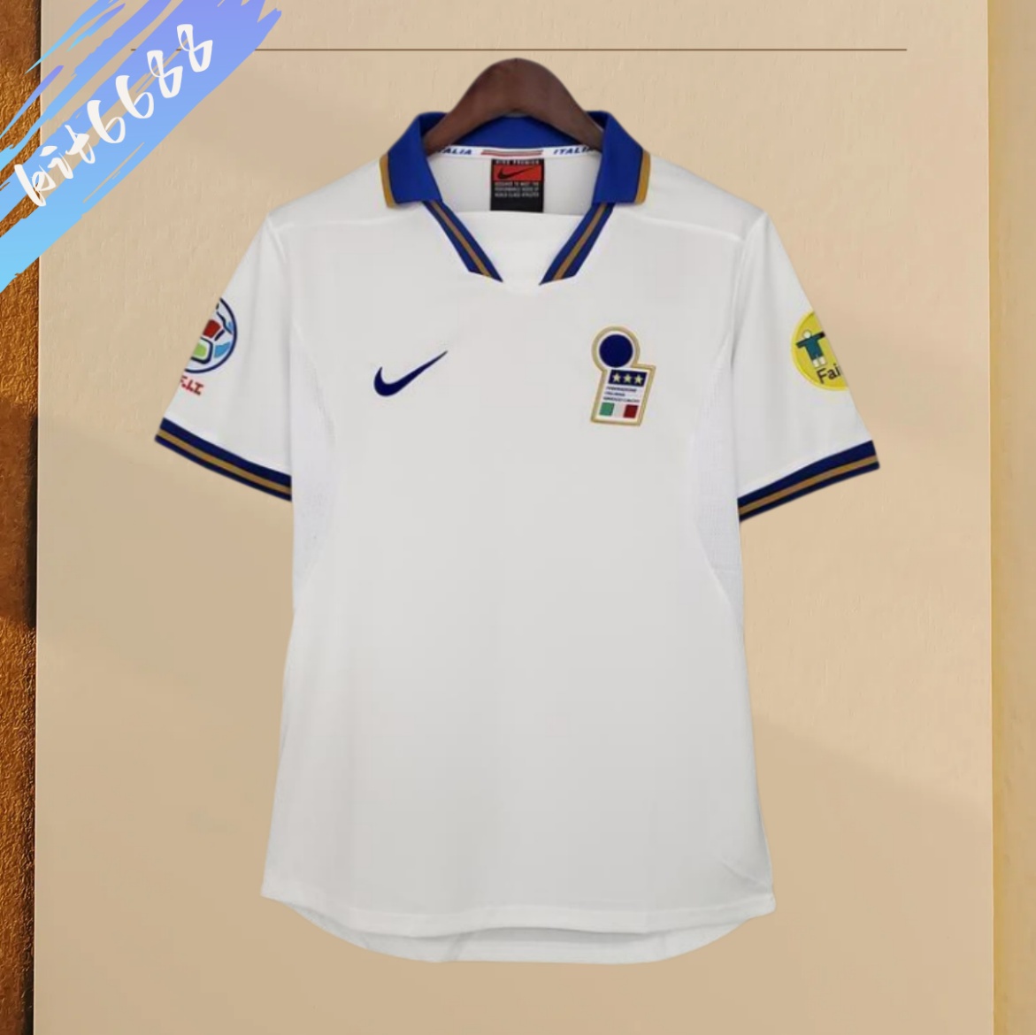 1996 Italy Away Retro Football Shirt