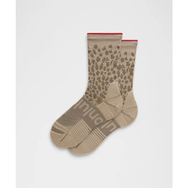 Unisex Power Stride Crew Socks Leopard