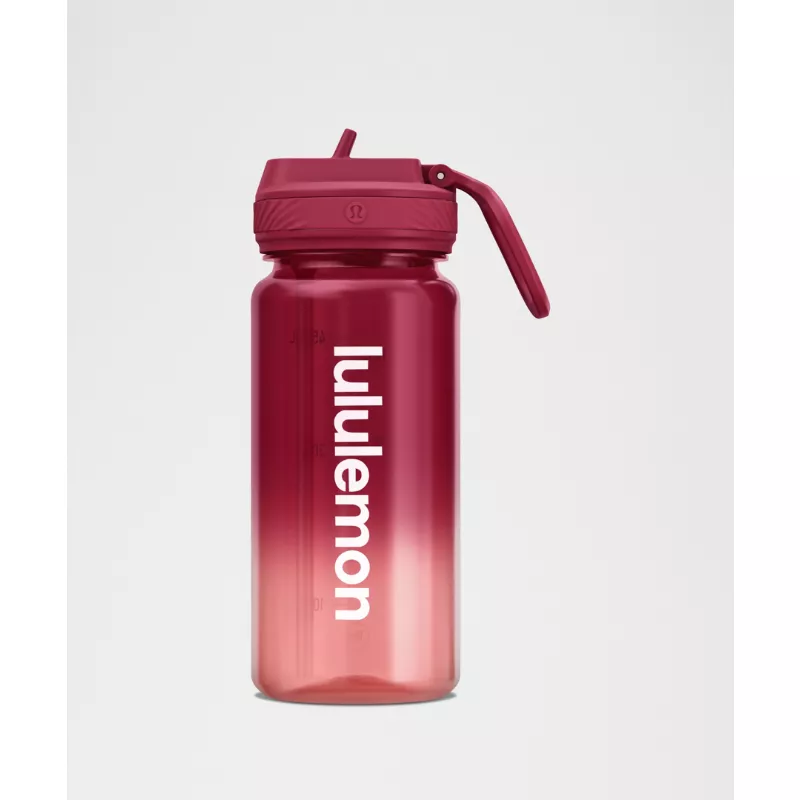 Back to Life Clear Bottle 18oz Straw Lid Ombre
