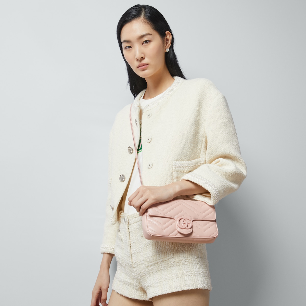 GG Marmont small shoulder bag Light pink