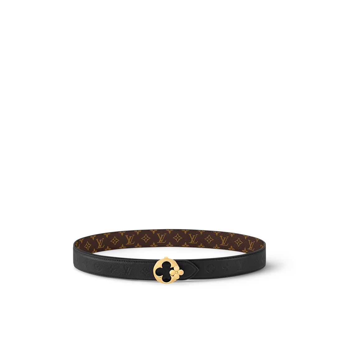 LV Flowergram Round 30mm Reversible Belt M8372U