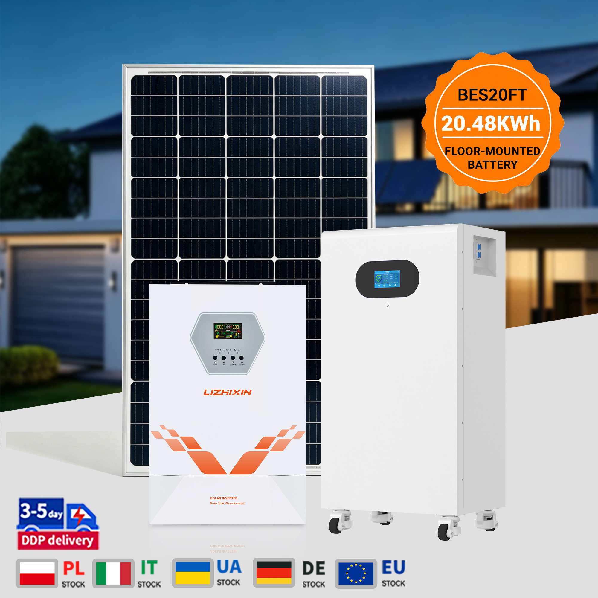51.2V 400Ah 20.48KWH Floor standing Battery