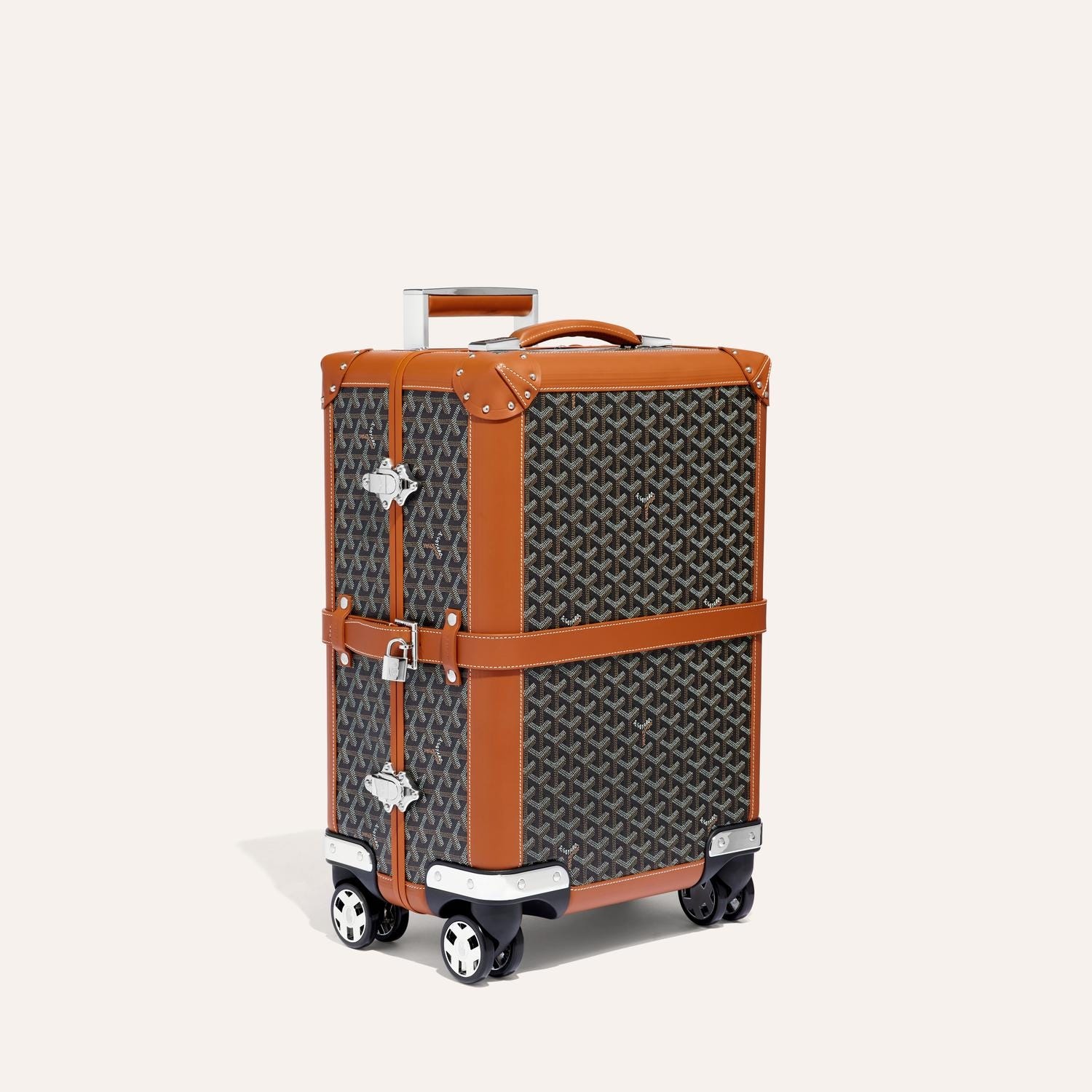 Bourget PM Trolley Case Black & Tan