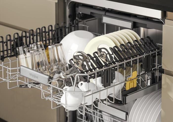 WHIRLPOOL - Lavastoviglie MAXISPACE W7F HP43 X Classe C 15 cop-Stainless steel