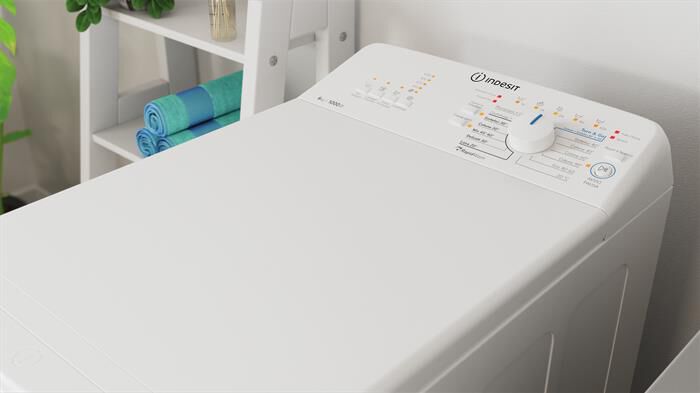 INDESIT - Lavatrice TURN&GO BTW L60400 IT 6 Kg Classe C-Bianco