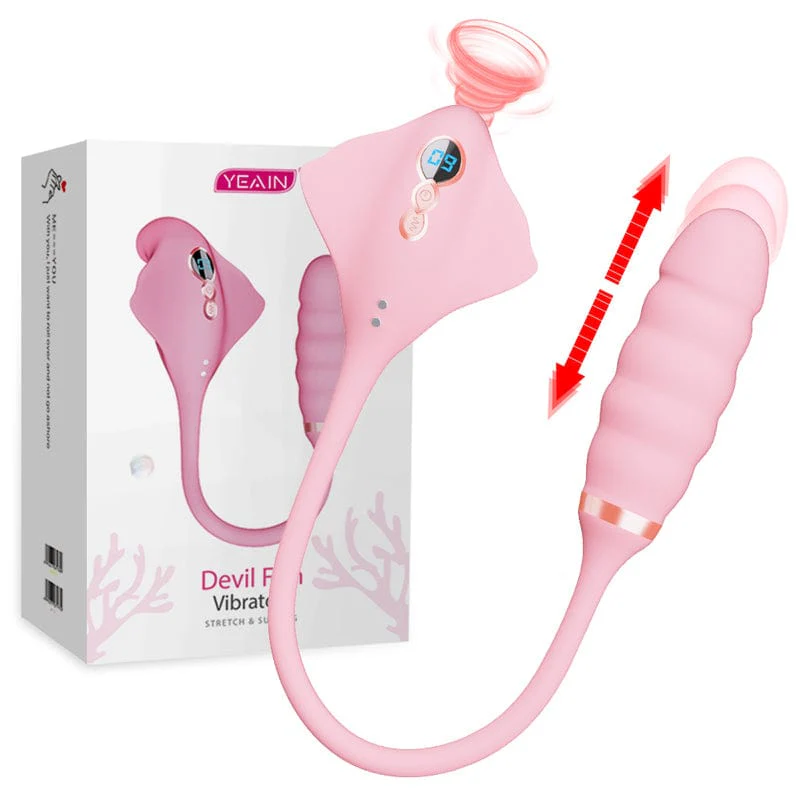 Mlovexy - Magic Stick Vibrator for Women Telescopic Sucking Vibrator Vibrating Egg