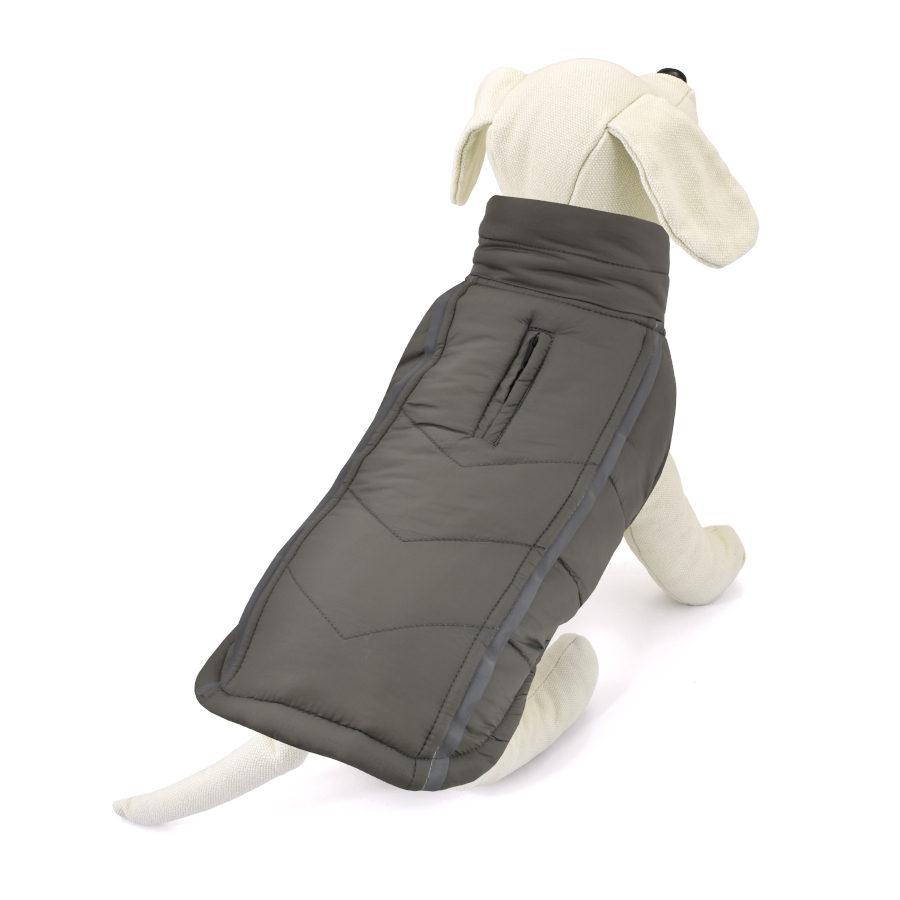 Outech Abrigo Reversible Gris y Amarillo para perros