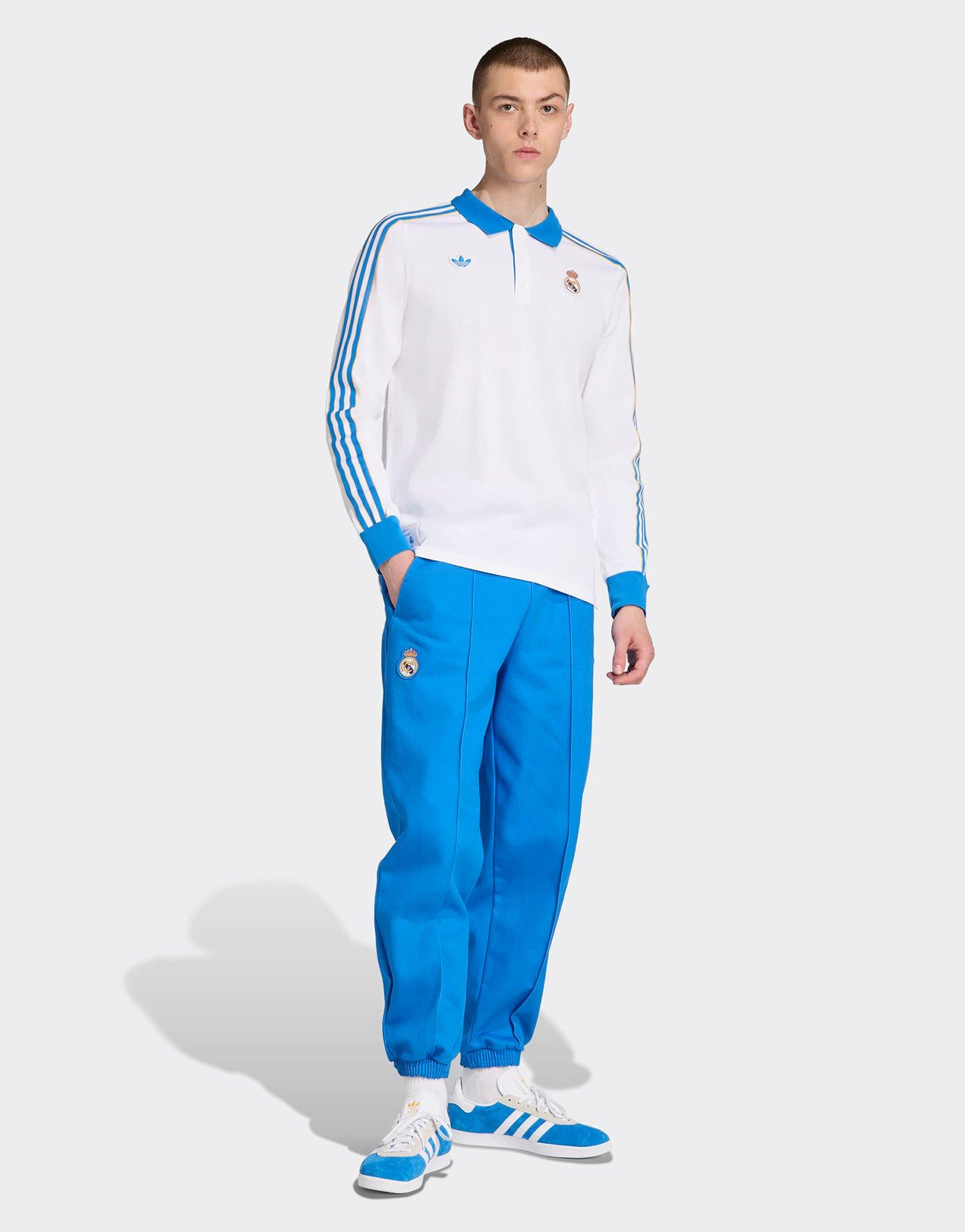 adidas Real Madrid Terrace Icons Langärmeliges Poloshirt