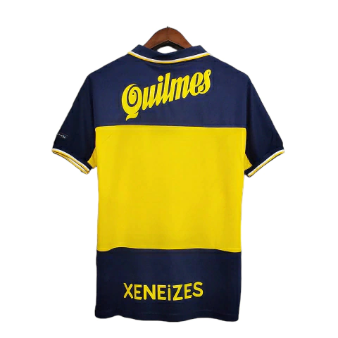 Boca Juniors 1999 retro blue and yellow color scheme