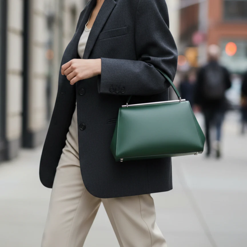 Minimalist Geometric Satchel