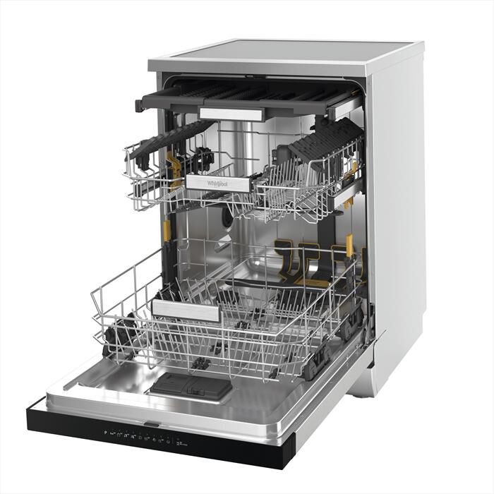 WHIRLPOOL - Lavastoviglie MAXISPACE W7F HP43 X Classe C 15 cop-Stainless steel