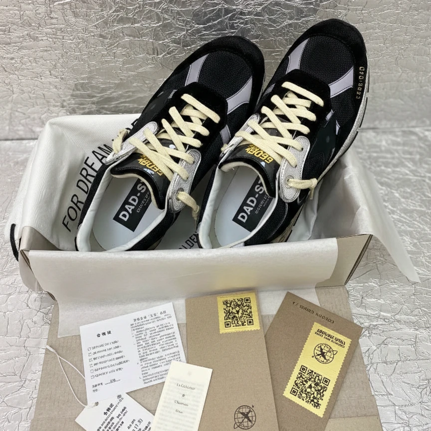 Golden Goose Running Sole Genuine Leather Running Shoes