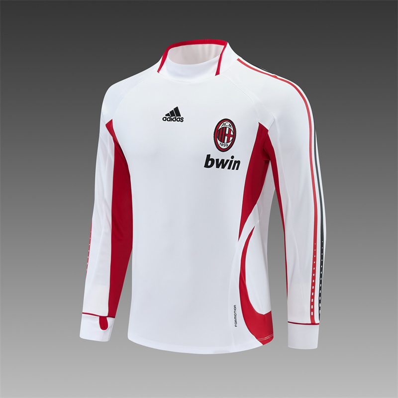 06/07 AC Milan Retro Training Shirt Long Sleeve Football Shirt