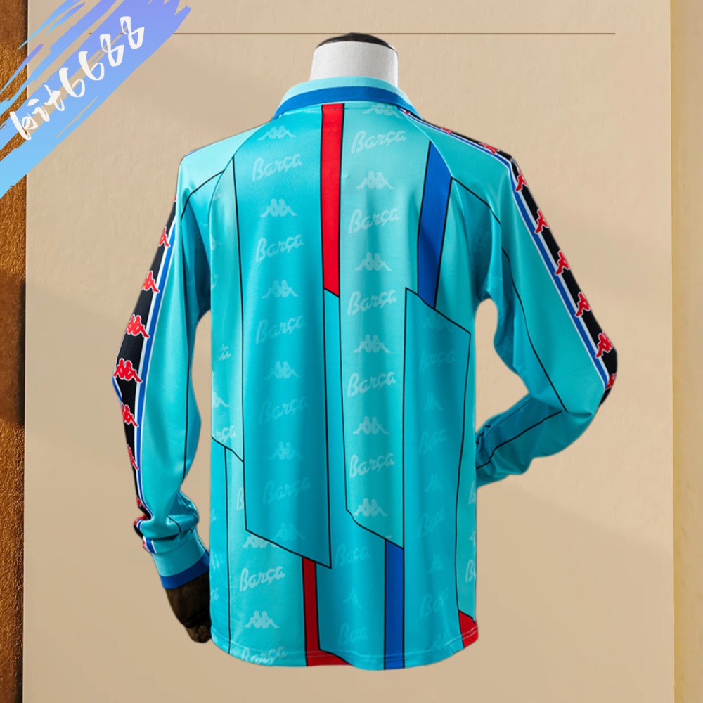 95/97 Barcelona  Away long sleeves Retro Football Shirt