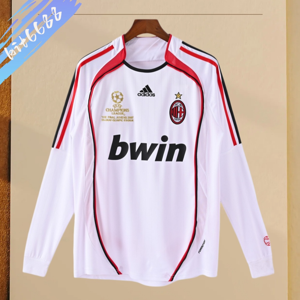 2006/2007 AC Milan Away Long Sleeve Vintage Football Shirt
