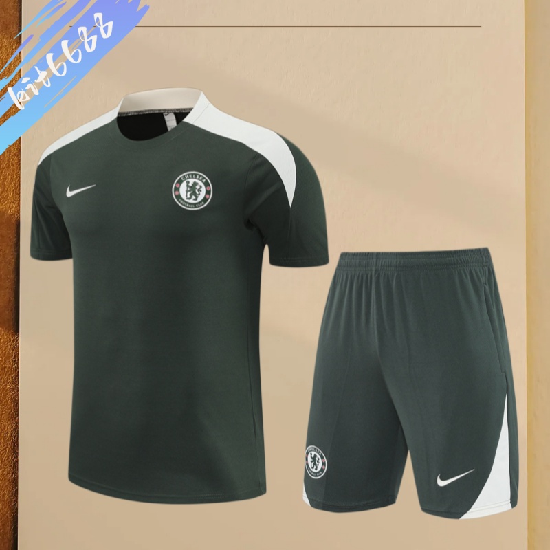 25/26 Chelsea Short Sleeve Training Suit (Adult and Children's Set)