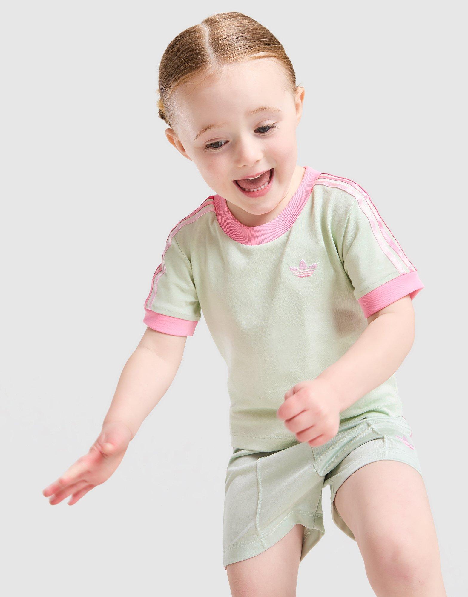 adidas Originals Girls' Firebird T-Shirt/Shorts Set Infant