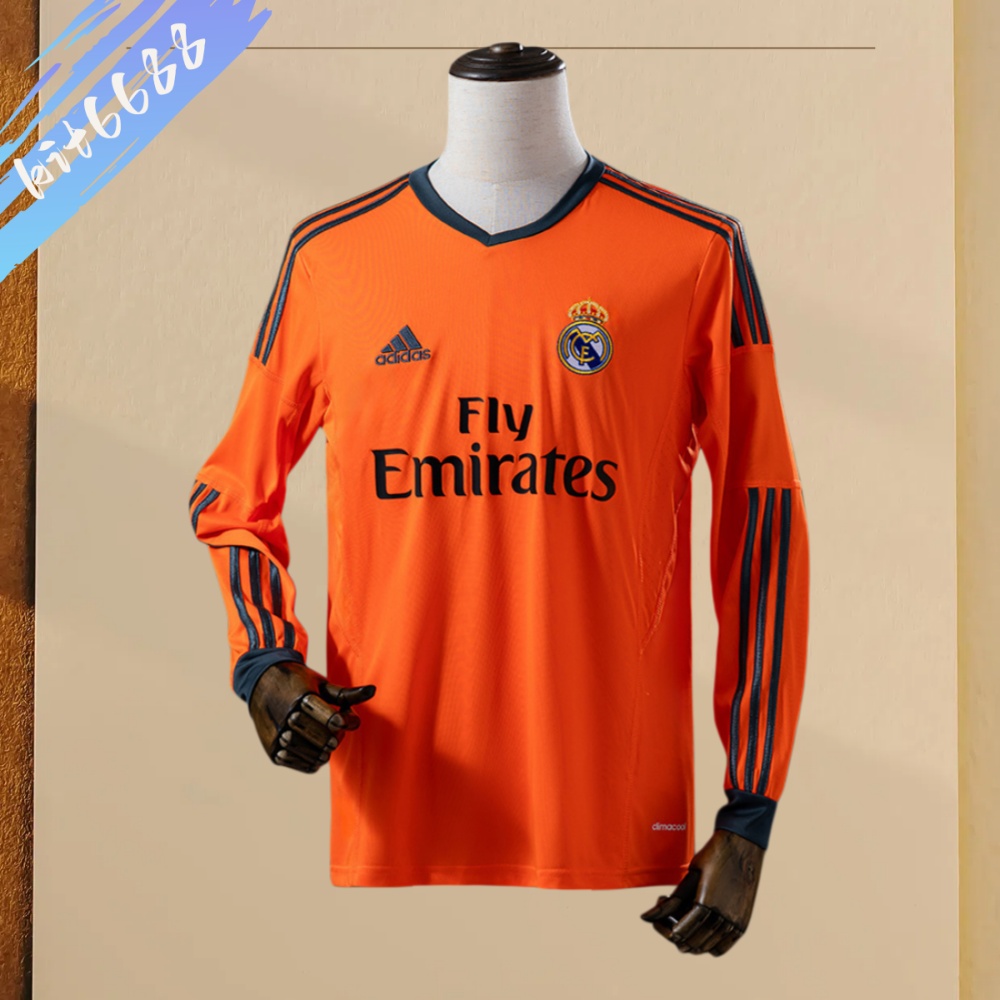 2013/2014 Real Madrid Third Away Long Sleeve Retro Football Shirt