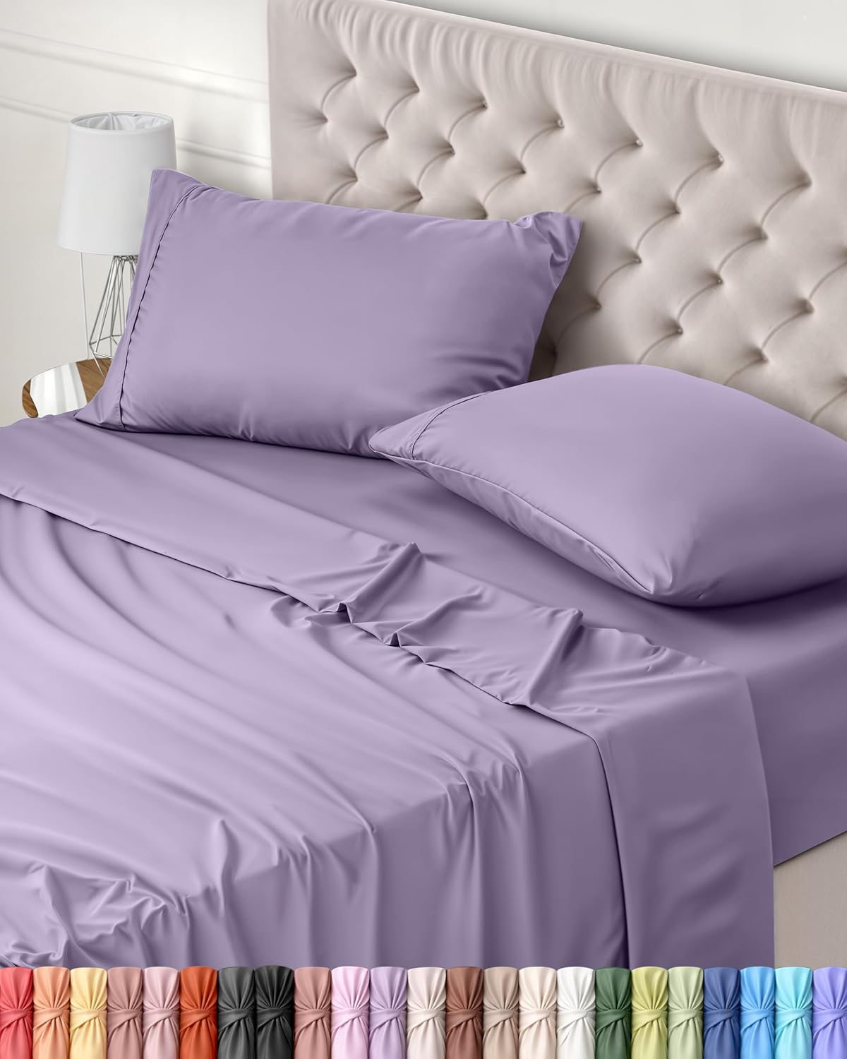 Utopia Bedding Juego de Sabanas 4 Piezas 150x200 - Poliéster Microfibra Cepillada - Oeko-Tex Certificado - Sábana Bajera, Sábana Plana y 2 Fundas de Almohada 50x75 (Cama 150, Gris)