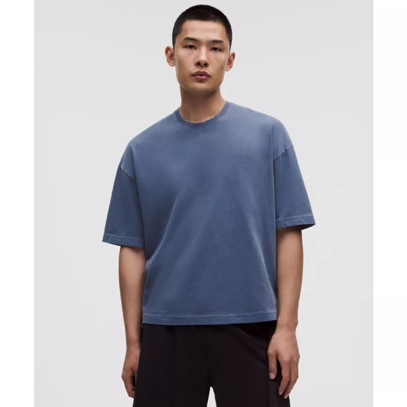 Heavyweight Cotton Jersey Boxy T-Shirt Wash