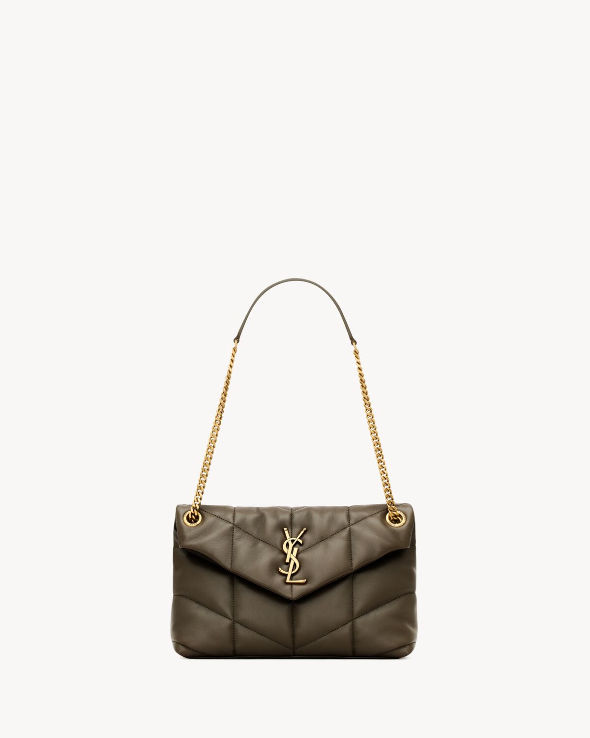 puffer small in nappa leather LIGHT MUSK