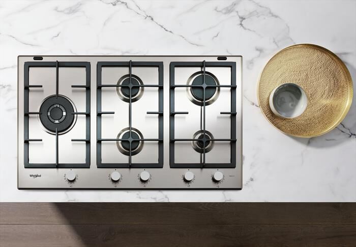 WHIRLPOOL - Piano cottura a gas IXELIUM GMAL 9522/IXL-Acciaio inossidabile