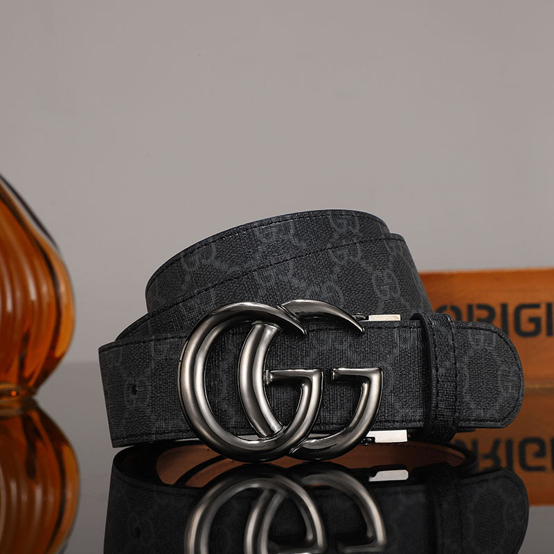 3 Colors printed letter leather belt