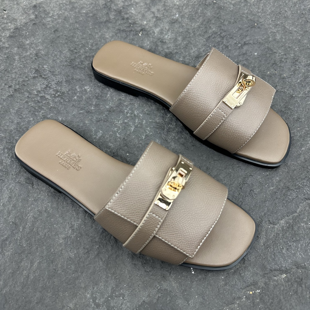 Hermes 2026ss Giulia Women Sandals Slippers Size 36-43